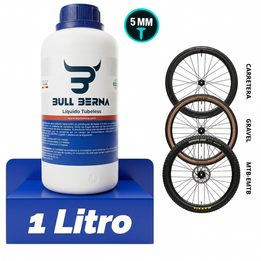 Líquido Sellante Tubeless Bullberna 1000ml - Sin Amoníaco