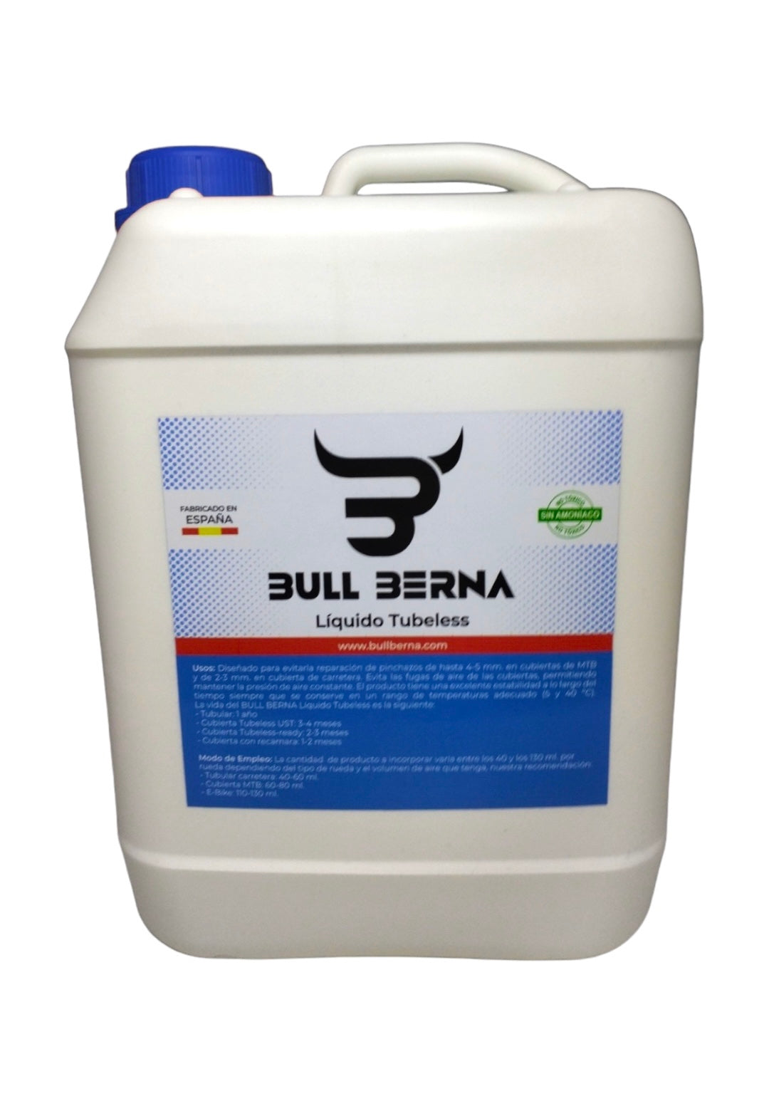BULL BERNA Sellante Tubeless MTB/Liquido Tubeless sin Amoniaco/Sellante  Antipinchazos Bullberna/Reparacion pinchazos Todos los neumaticos
